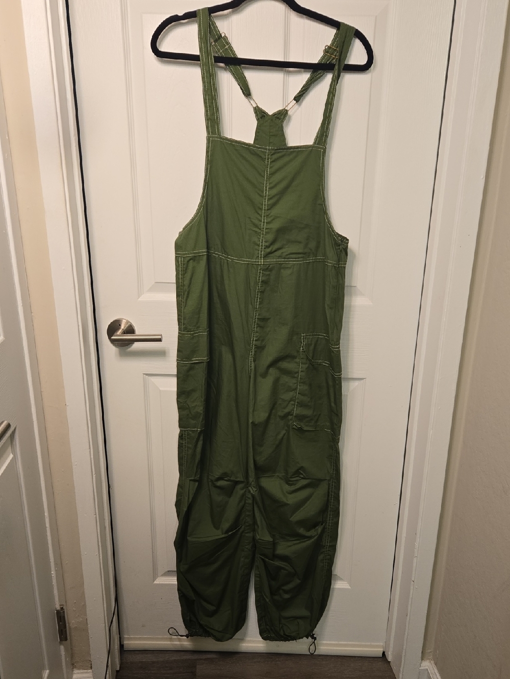Army green overalls